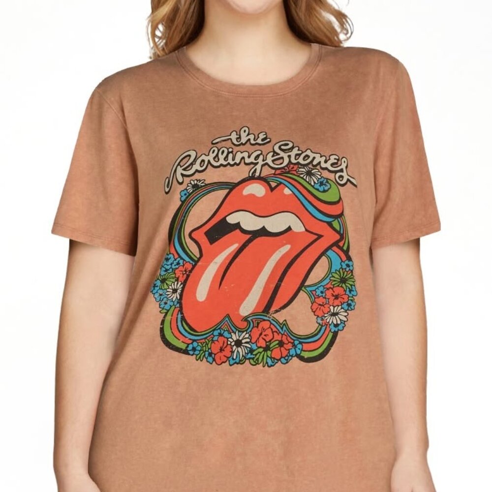 Rolling Stones Graphic Band Tee with Short Sleeves Size Large